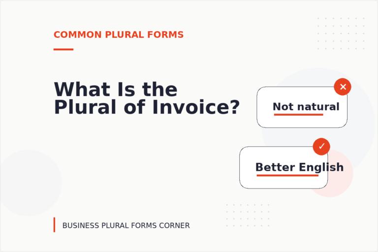 What Is the Plural of Invoice?