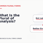 What Is the Plural of Analysis?