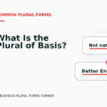 What Is the Plural of Basis?