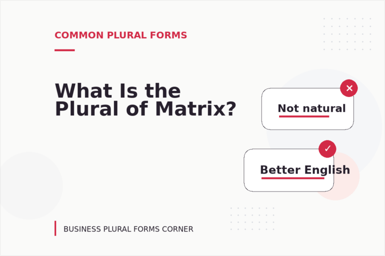 What Is the Plural of Matrix?