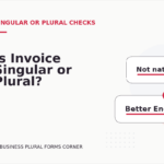 Is Invoice Singular or Plural?