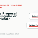 Is Proposal Singular or Plural?
