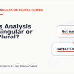 Is Analysis Singular or Plural?