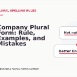 Company Plural Form: Rule, Examples, and Mistakes