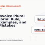 Invoice Plural Form: Rule, Examples, and Mistakes