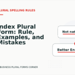 Index Plural Form: Rule, Examples, and Mistakes