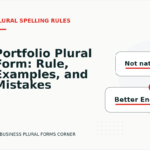 Portfolio Plural Form: Rule, Examples, and Mistakes