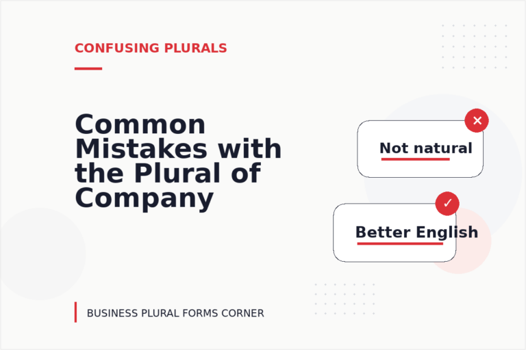 Common Mistakes with the Plural of Company