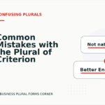Common Mistakes with the Plural of Criterion