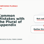Common Mistakes with the Plural of Appendix