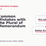 Common Mistakes with the Plural of Memorandum