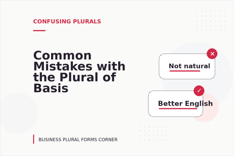 Common Mistakes with the Plural of Basis