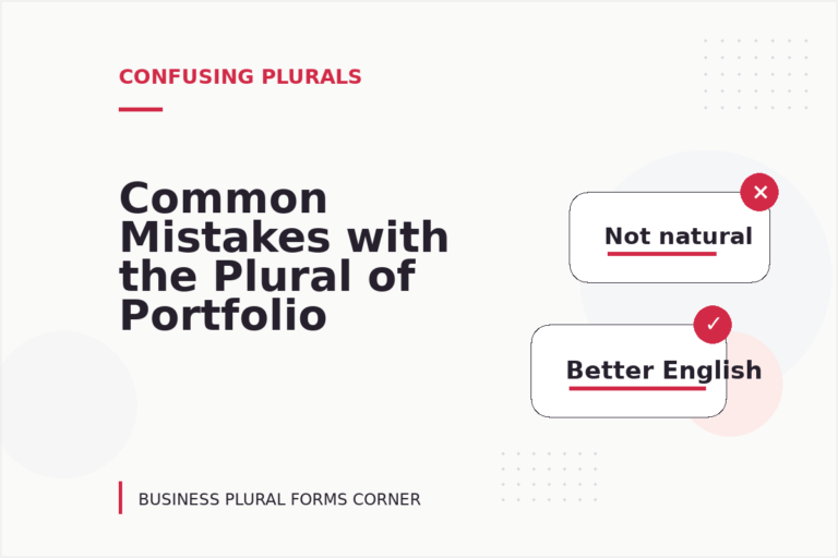 Common Mistakes with the Plural of Portfolio